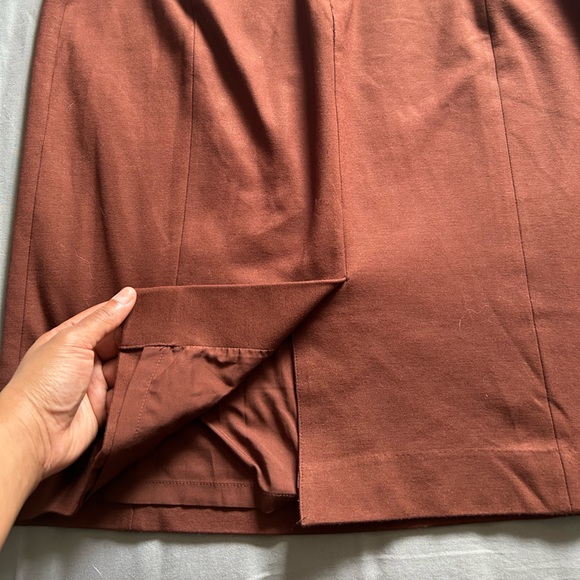 Brown Chic Pencil Skirt - Picture 6 of 9